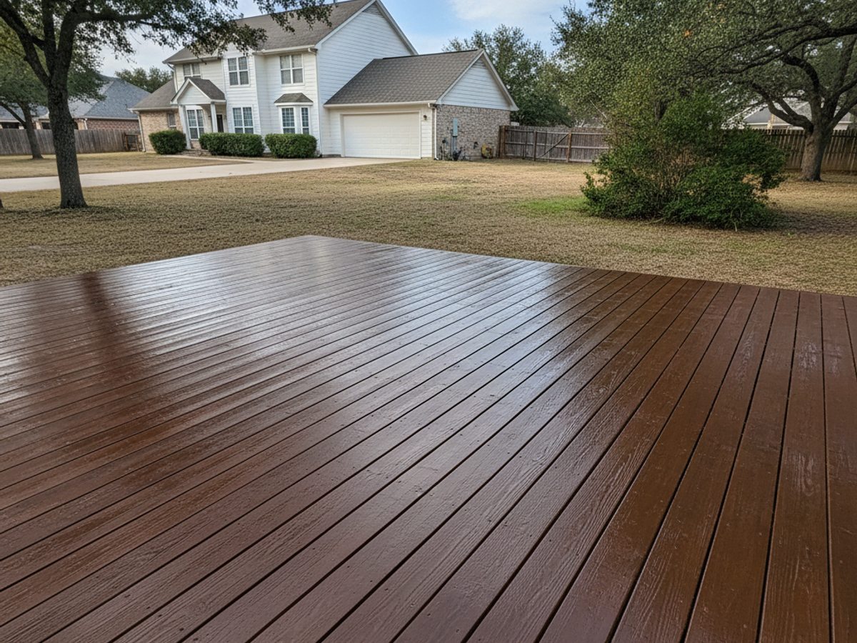 Composite Decking Installation completed by Oasis Deck in Santa Teresa, TX