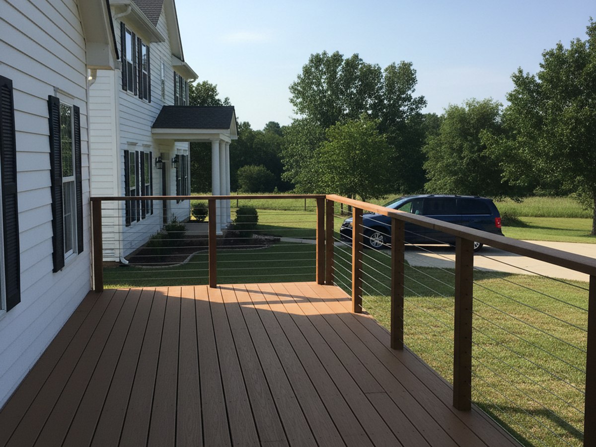 Custom Deck Design completed by Oasis Deck in Las Cruces, TX