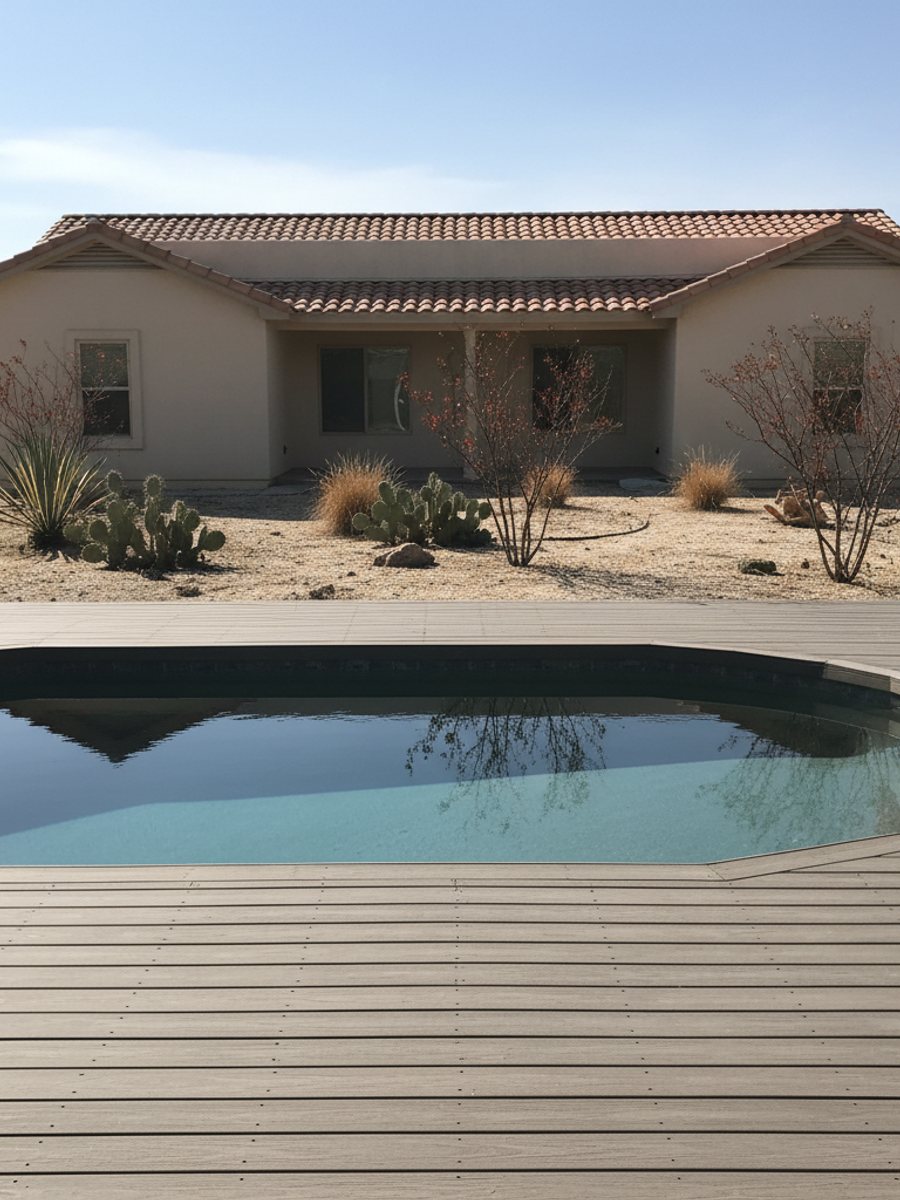 Deck Railing Installation completed by Oasis Deck in El Paso, TX